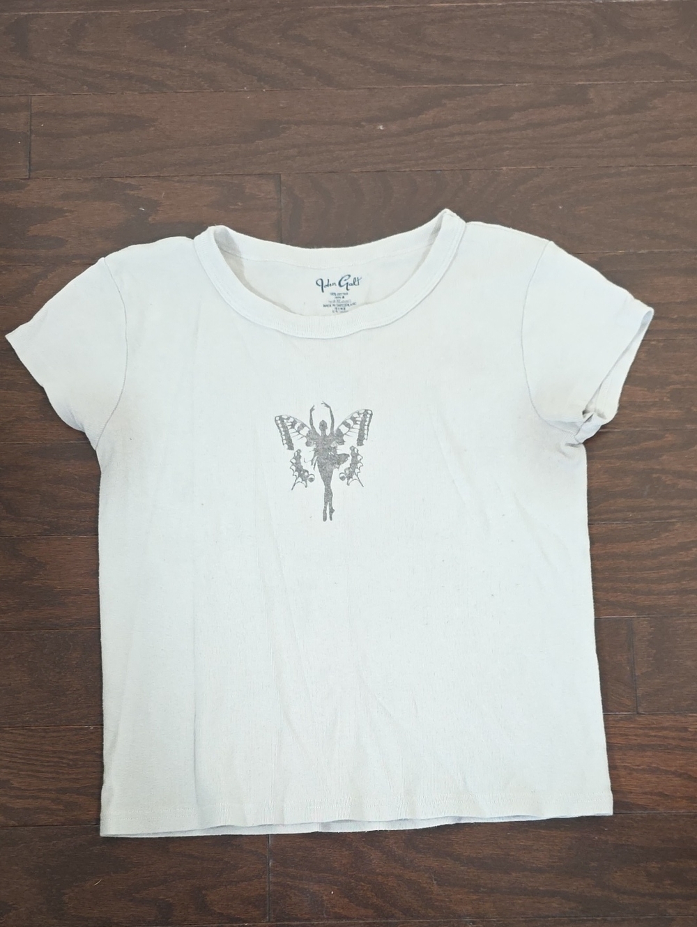 Brandy Melville Women's Grey and Silver Shirt